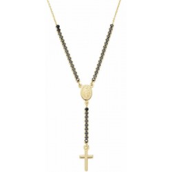 Collana Amen rosario in argento con zirconi CLCRMIGNZ4