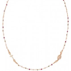 Collana Rosario Amen in argento con cristalli donna CRO10RARTO3