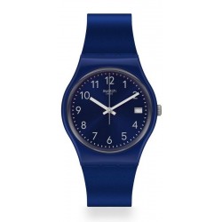 Swatch Unisexuhr Gent Silver In Blue GN416