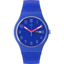 Swatch Unisexuhr New Gent Cobalt Disco SO29N705