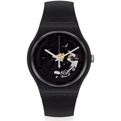 Swatch Unisexuhr New Gent Spot Time Black SO32B108