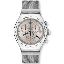 Reloj Swatch Hombre Irony Chrono Silverish YVS405G